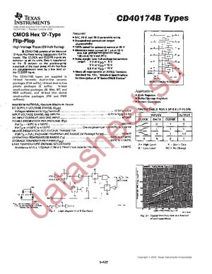 CD40174BM96G4 datasheet  